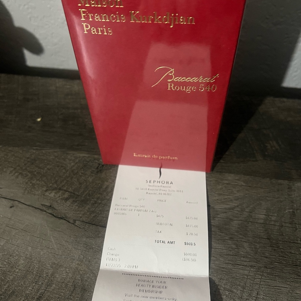 Maison Francis Kurkdjian Red Packaging Perfume